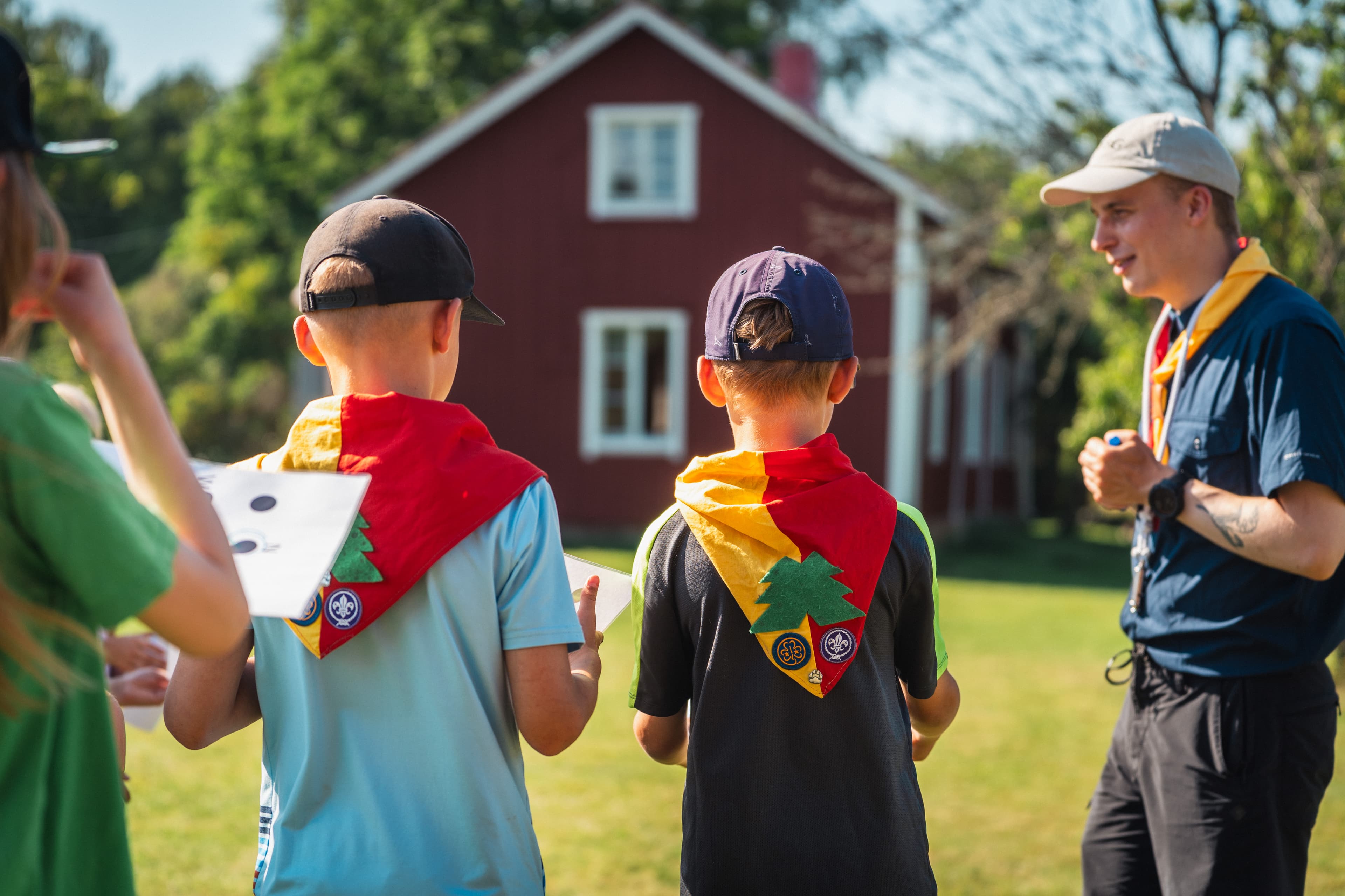 Scouter på sommarlägret Odyssé 2025
